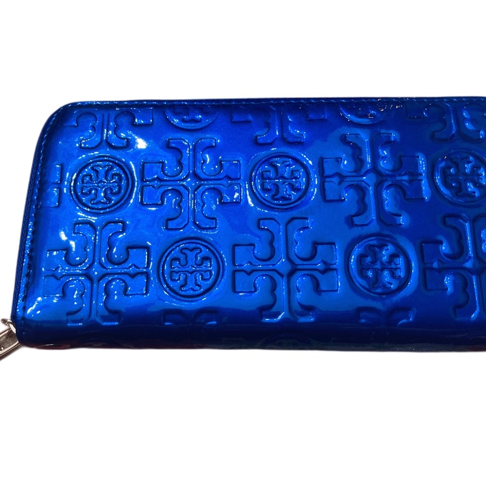 Blue Patent Womens Wallet